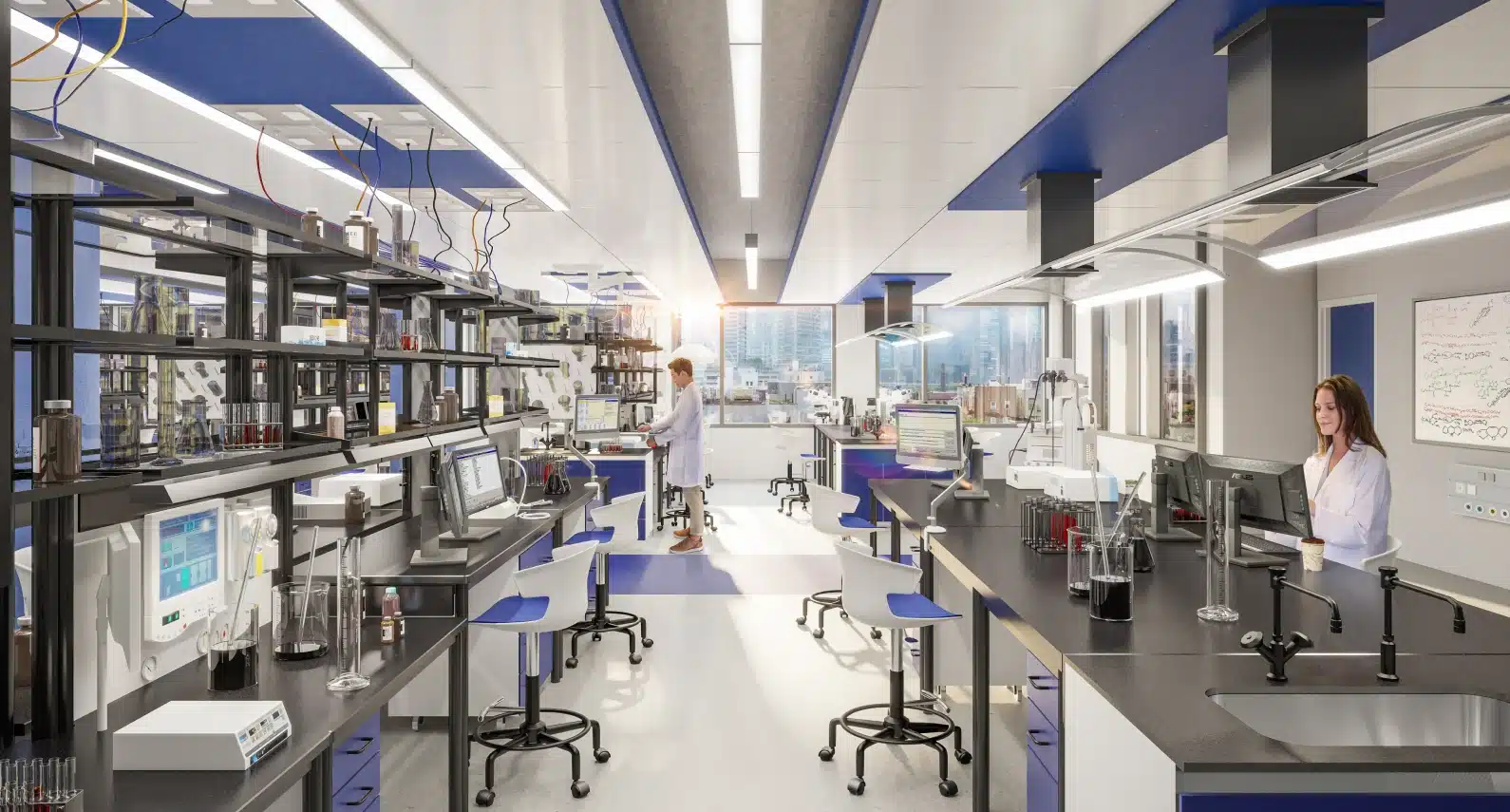 Cutting-edge lab space at Innolabs featuring state-of-the-art scientific equipment